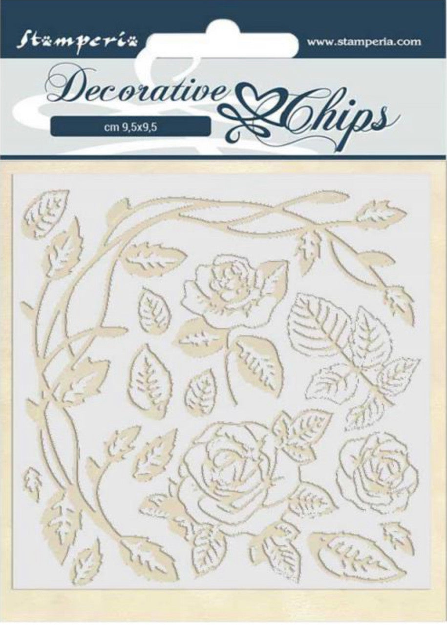 Fichas Decorativas Stamperia - Rosas de la Pasión 